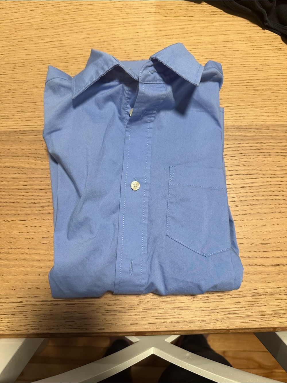 Chaps Men's Stretch Dress Shirt in Light Blue